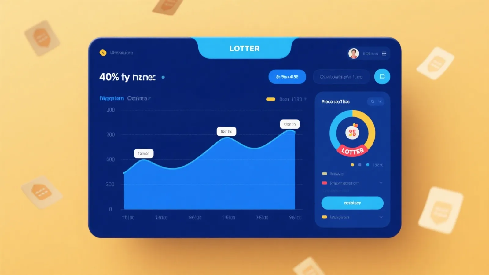 数据仪表盘示意图